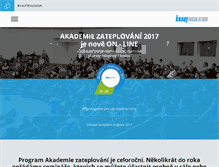 Tablet Screenshot of akademiezateplovani.cz